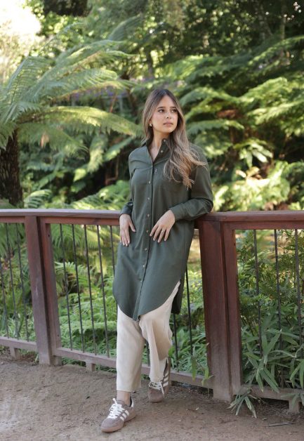 ARBOR SHIRT LINEN BLEND KHAKI