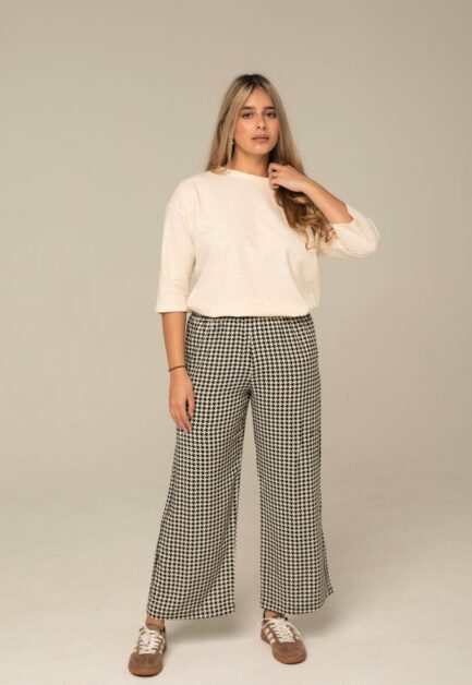 CREW NECK 3/4 SLEEVE OATMEAL
