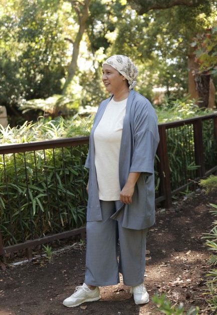 WATERFALL THROW JACKET DENIM